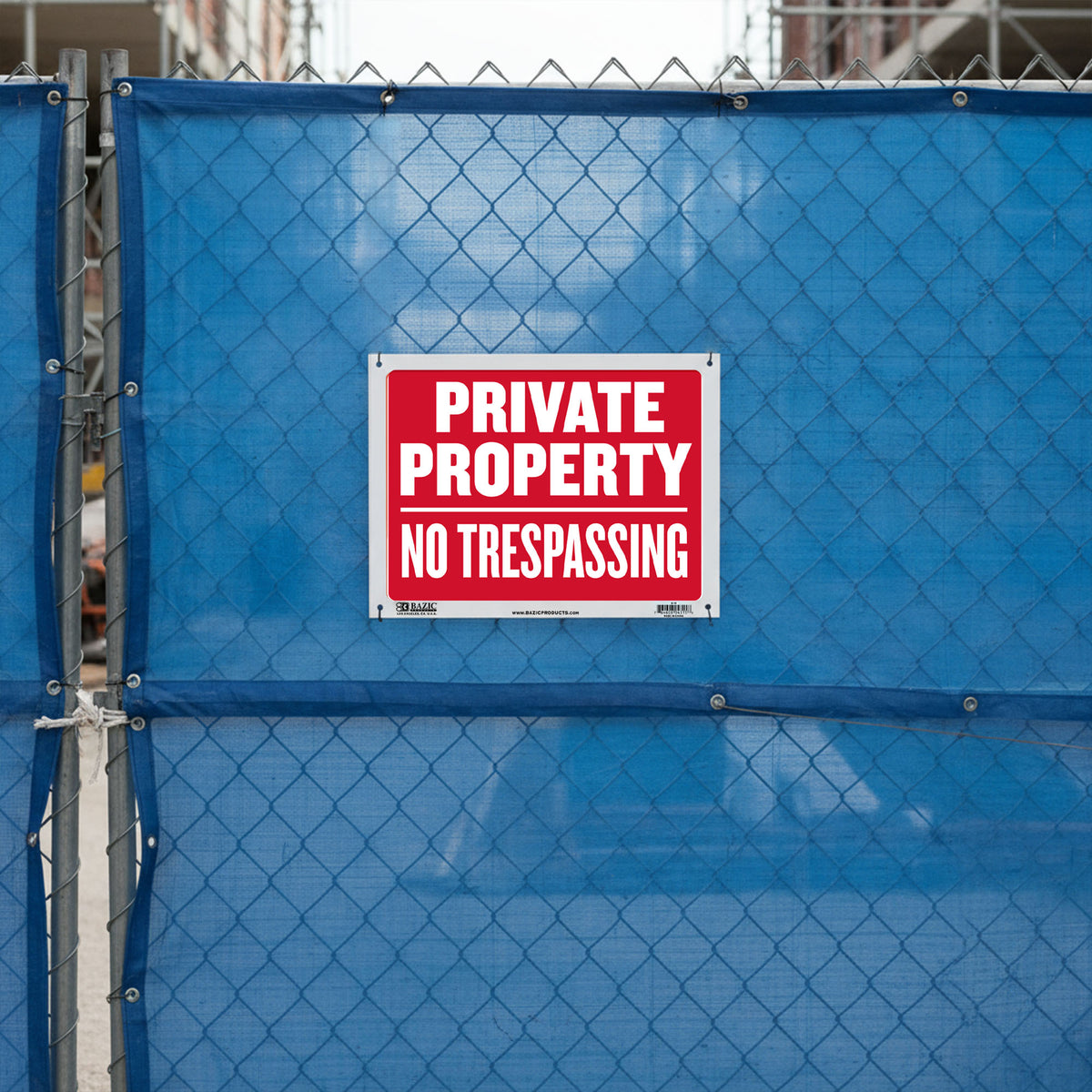 Private Property No Trespassing Sign, 9 x 12 in, Weather Resistant