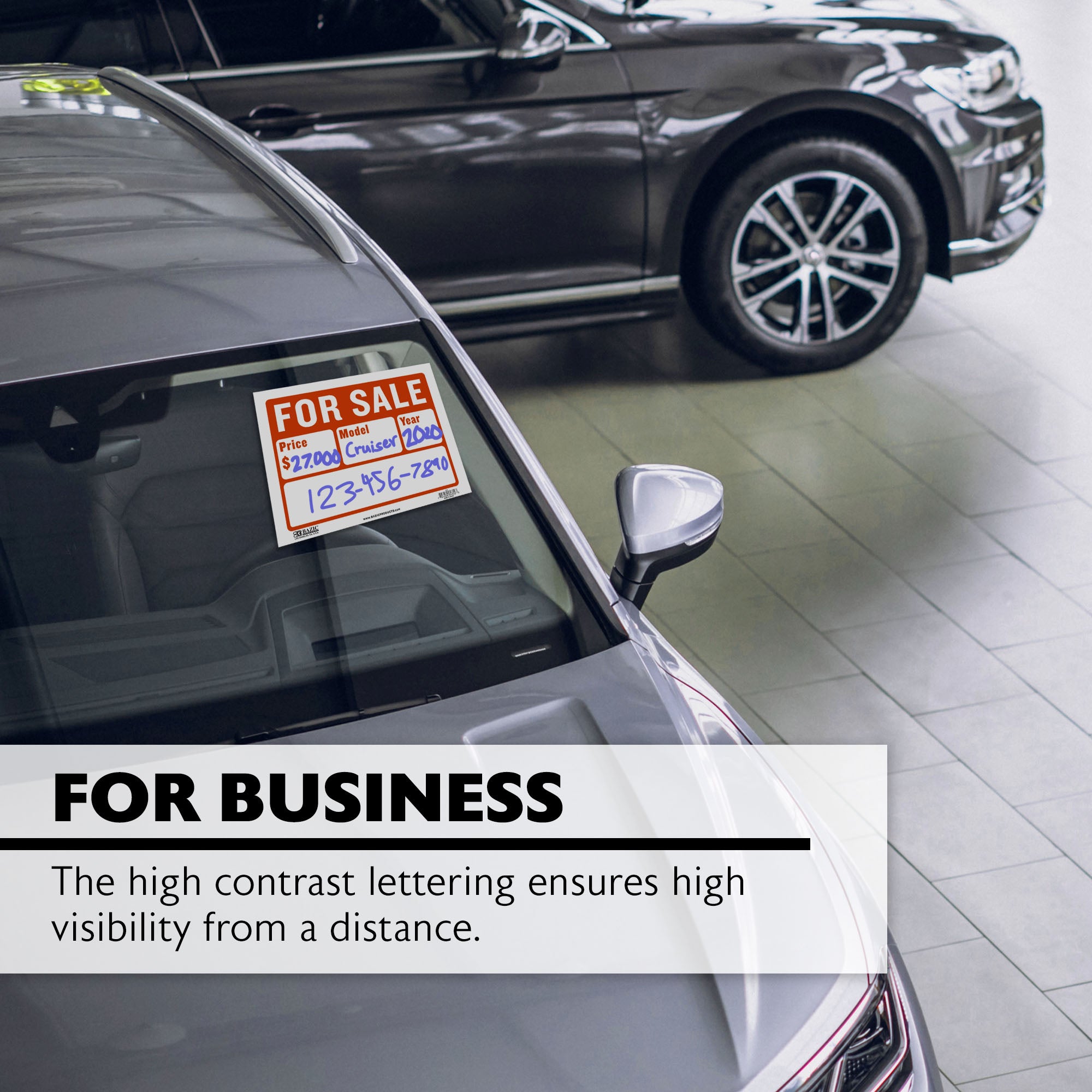 9" X 12" For Sale Sign (2-Line)