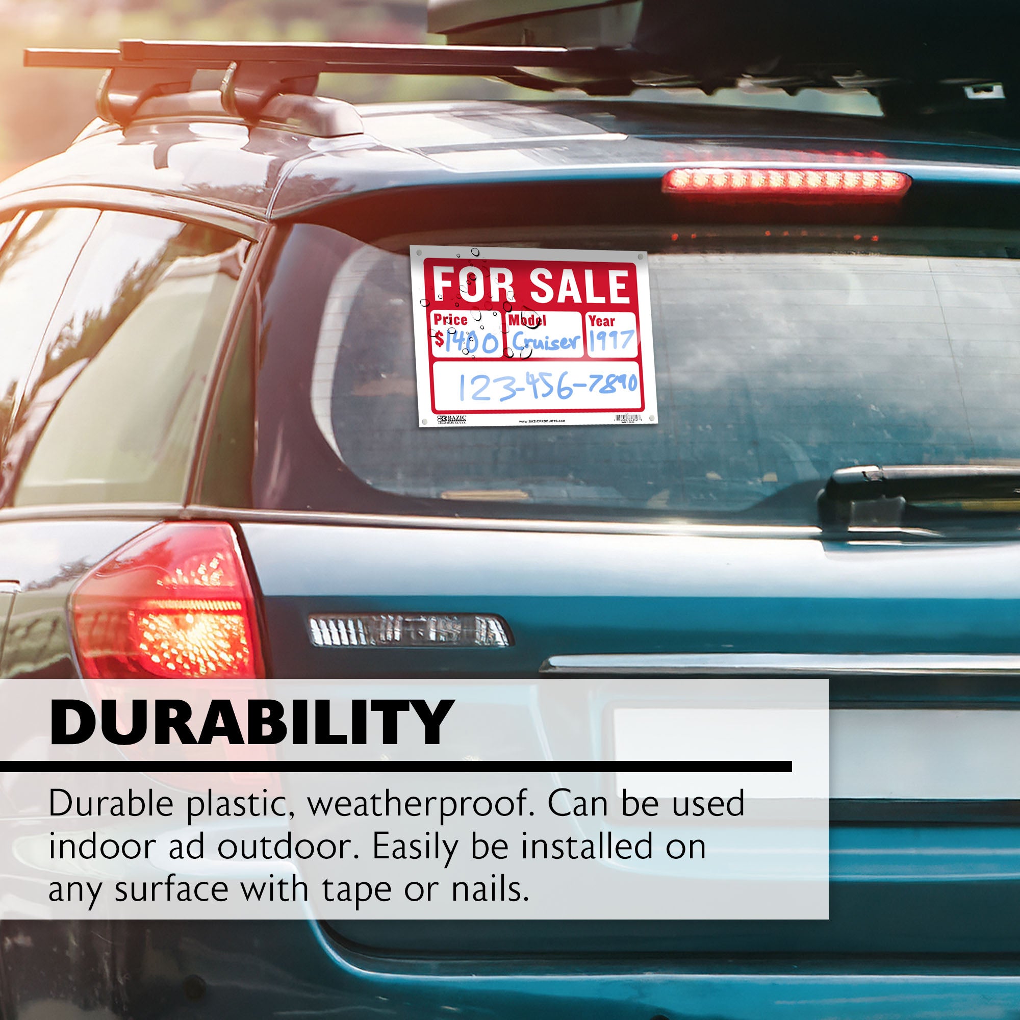 9" X 12" For Sale Sign (2-Line)