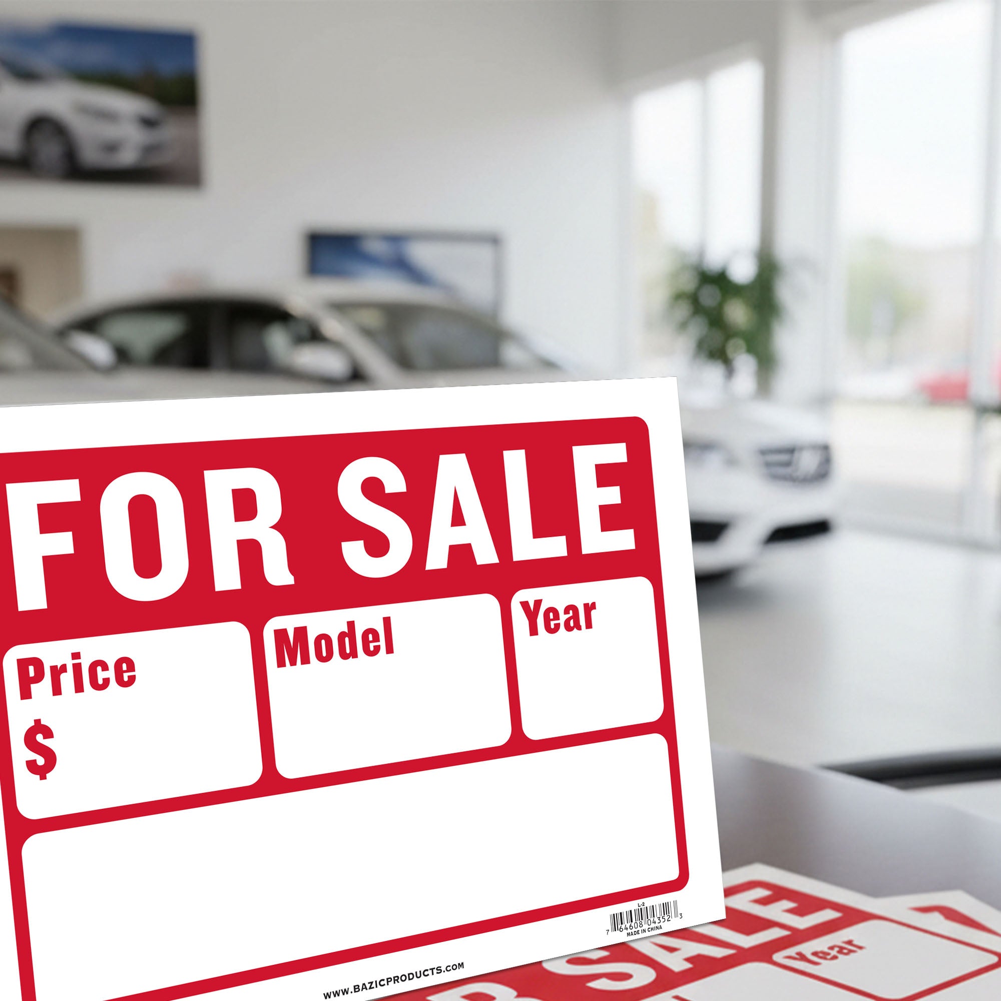 9" X 12" For Sale Sign (2-Line)