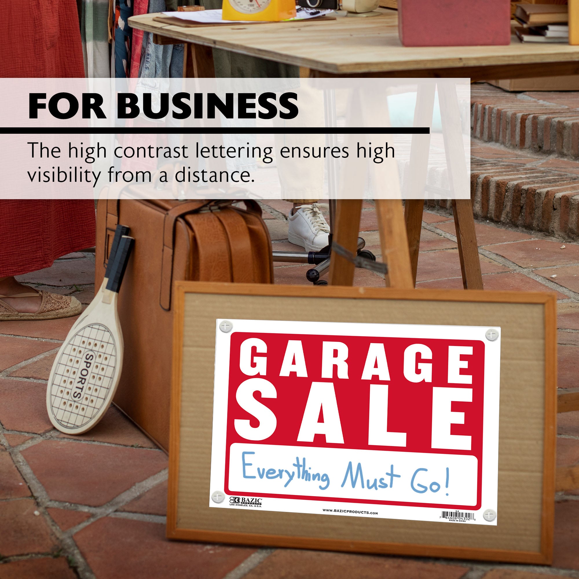 9" X 12" Garage Sale Sign