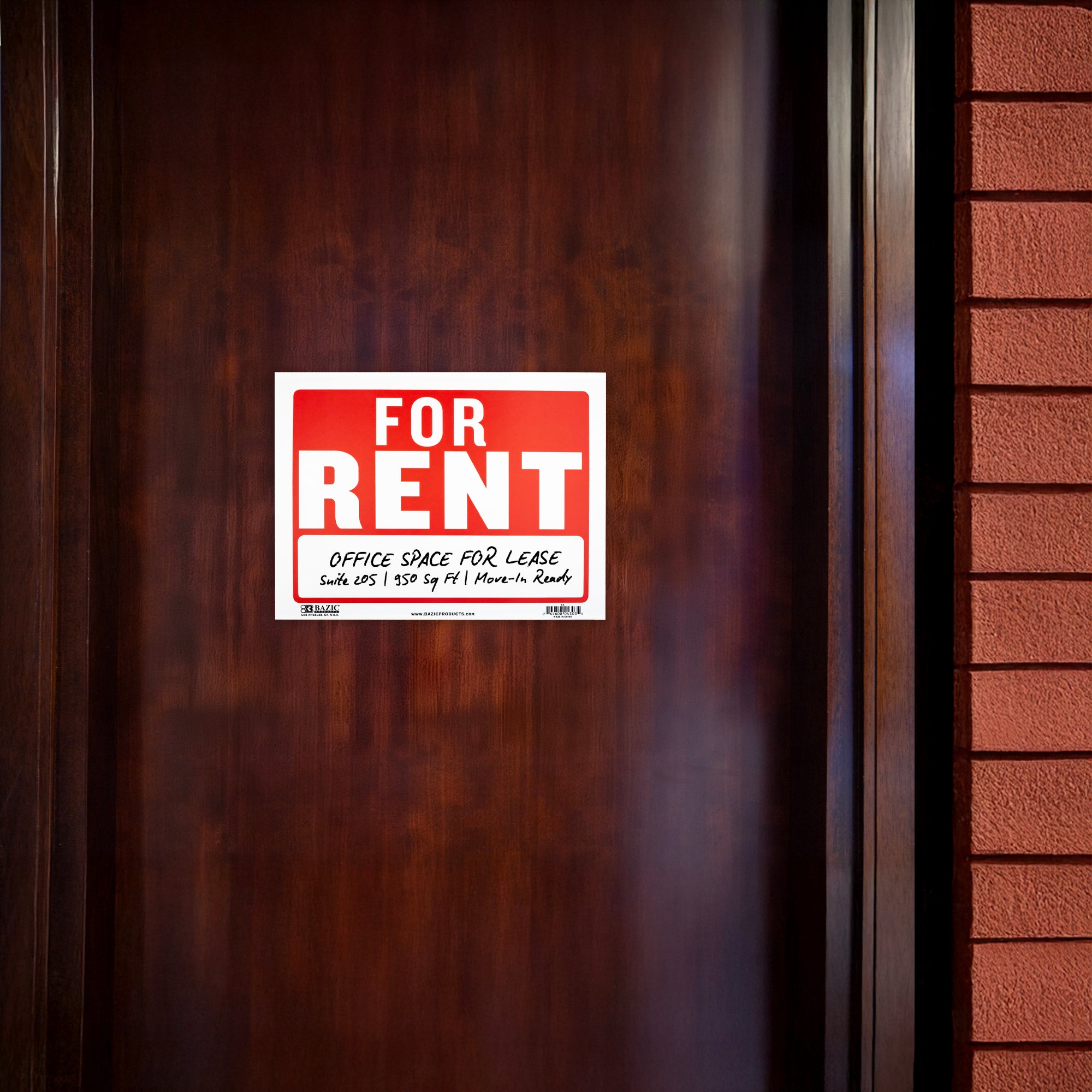 For Rent Sign, 9 x 12 in, Weather Resistant