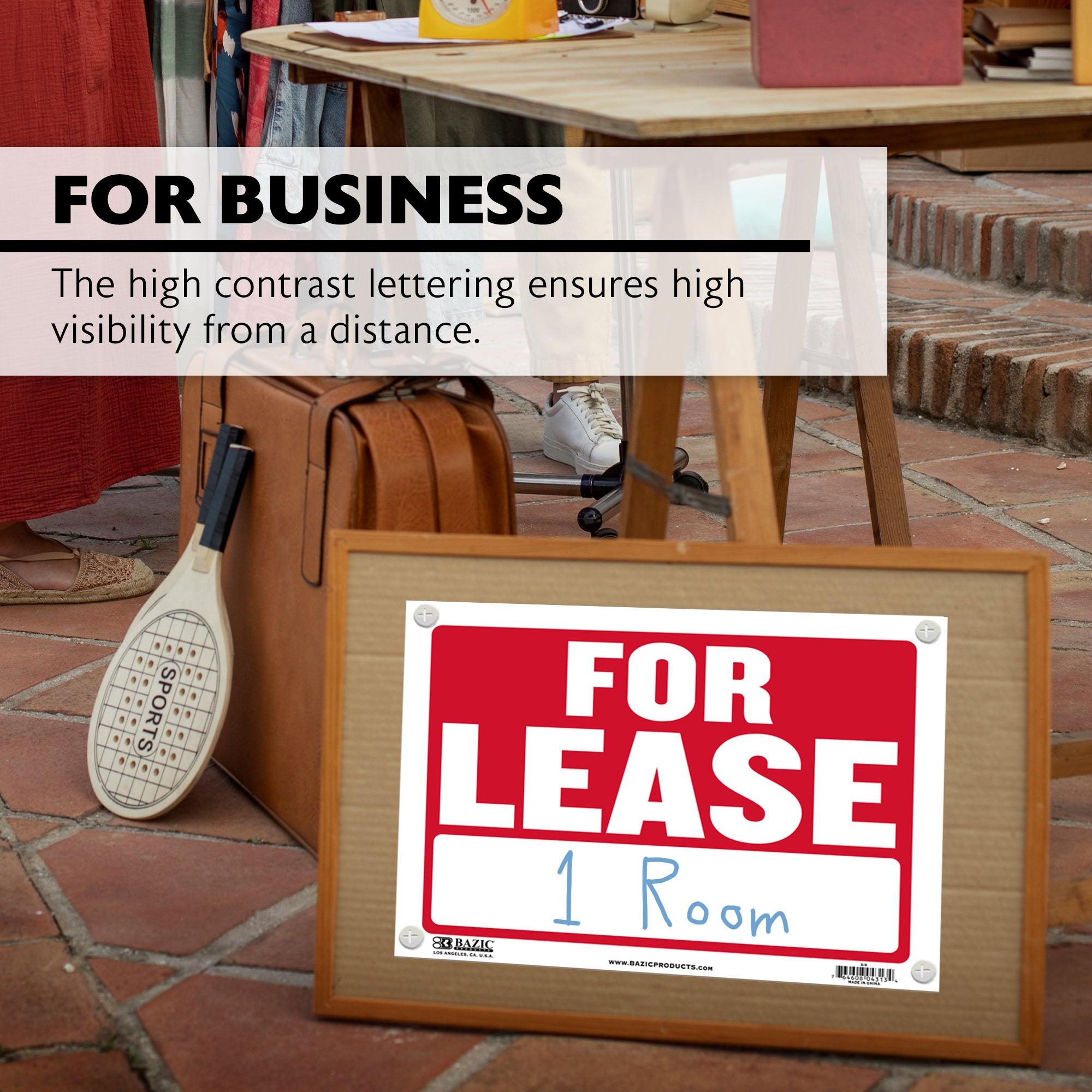 9" X 12" For Lease Sign