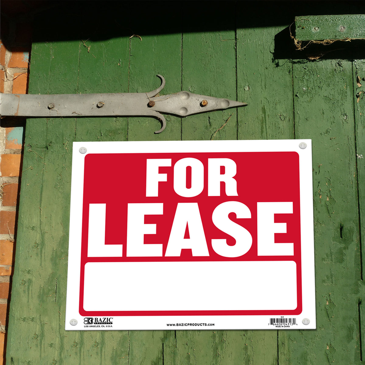 For Lease Sign, 9 x 12 in, Weather Resistant