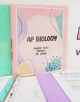1" Asst. Pastel Color 3-Ring View Binder w/ 2-Pockets