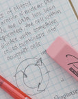 Pink Bevel Eraser (4/Pack)