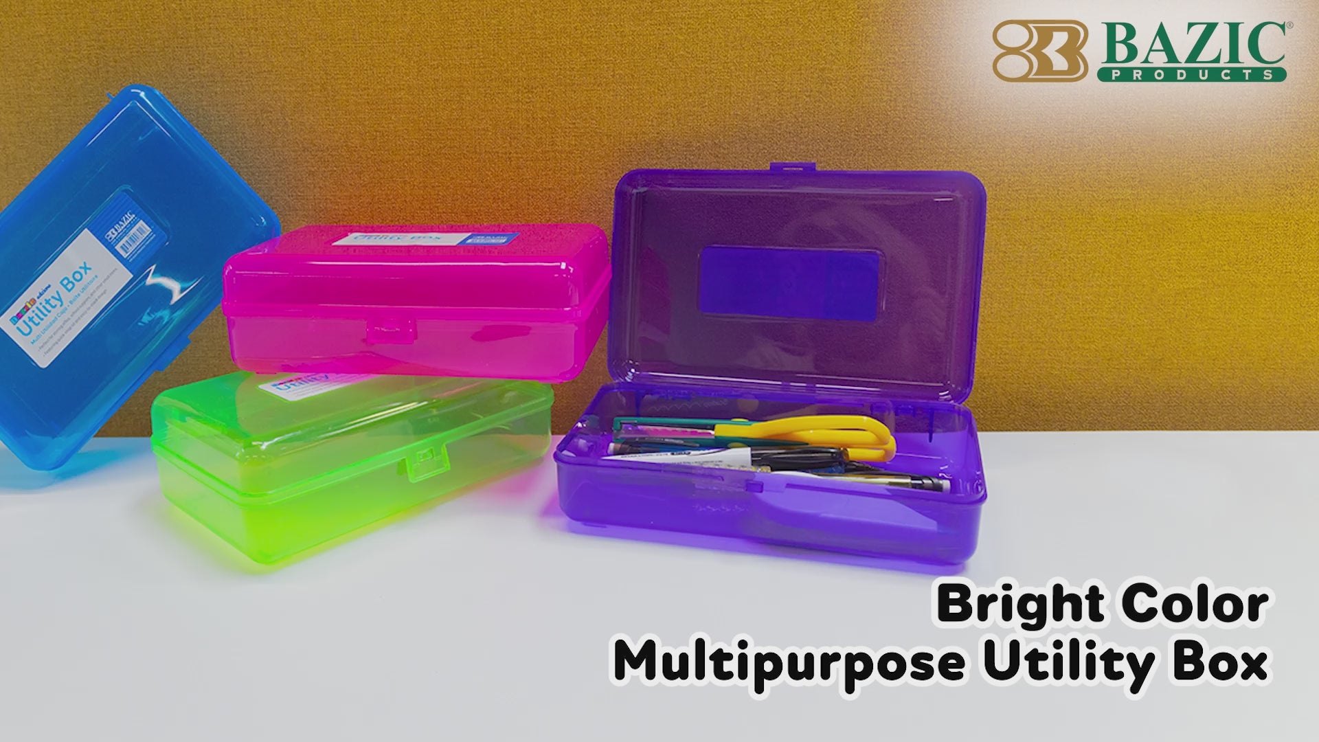 Load video: Bright Color Multipurpose Utility Box
