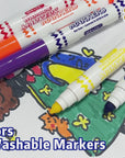 8 Colors Broad Line Jumbo Washable Markers