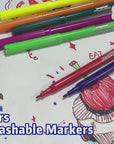 24 Classic Colors Fine Line Washable Markers