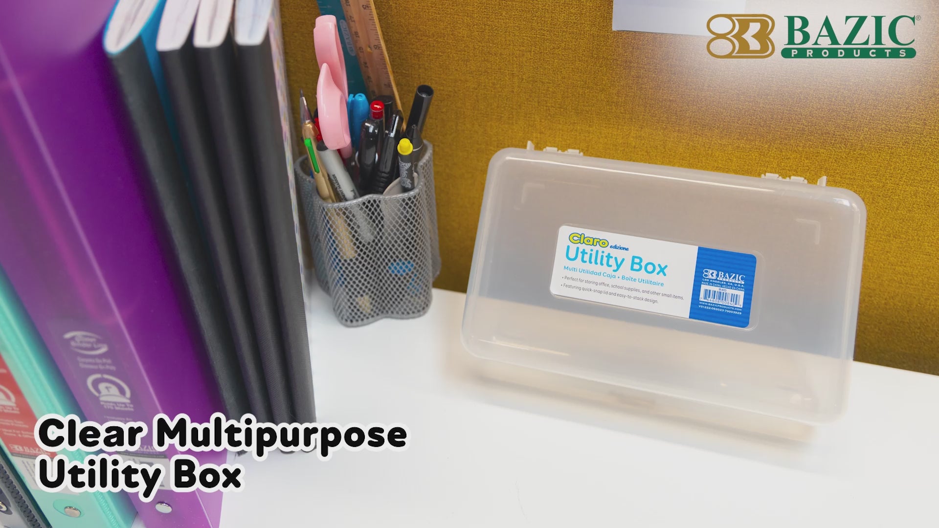 Load video: Clear Multipurpose Utility Box
