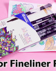 10 Color Skylar 0.4 mm Fineliner Pen