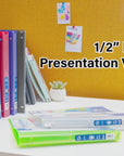 0.5" Poly 3-Ring View Presentation Binder w/ Pocket