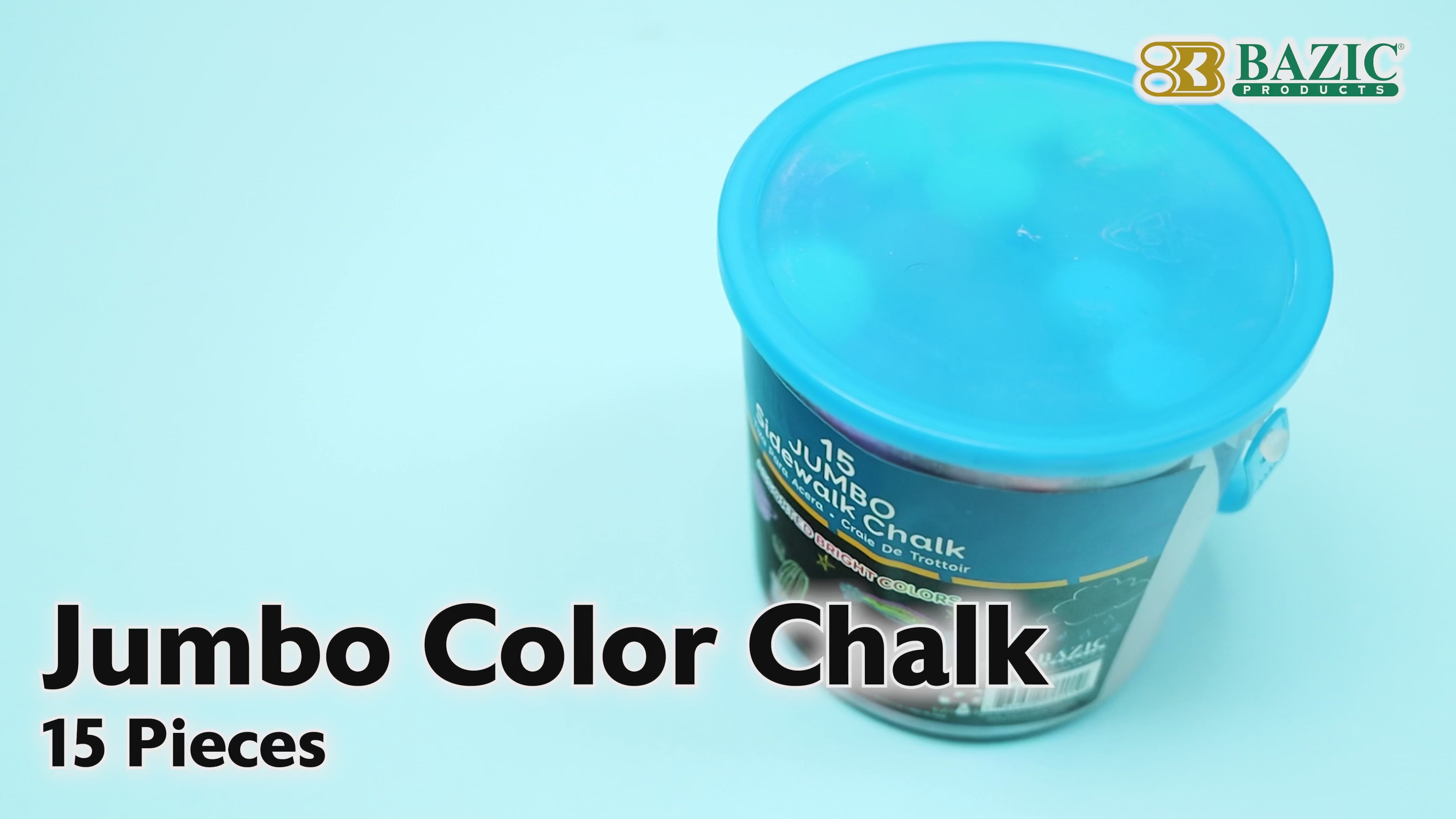 Load video: Jumbo Color Chalk (15/Bucket)