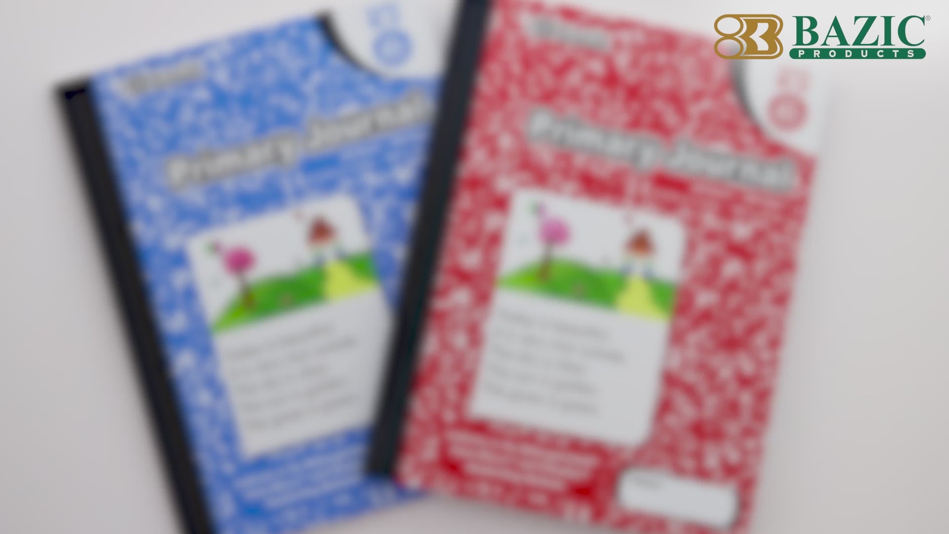 Load video: 100 Ct. Primary Journal Marble Composition Book