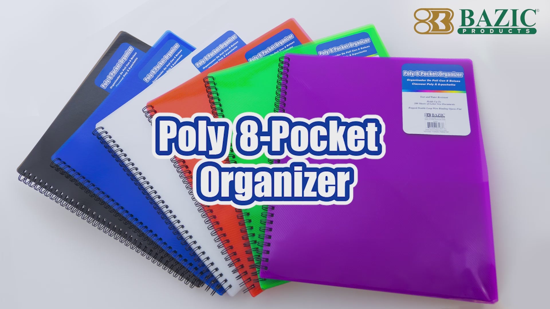 Load video: Poly 8 Pocket Organizer