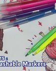 10 Colors Fine Line Washable Markers