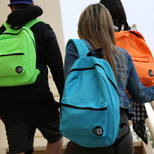 16" Lime Green Basic Backpack - Bazicstore