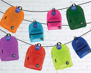 16" Purple Basic Backpack - Bazicstore