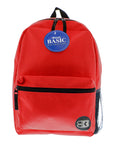 16" Red Basic Backpack - Bazicstore