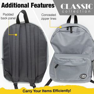 17" Classic Backpack (13 Assorted Color)