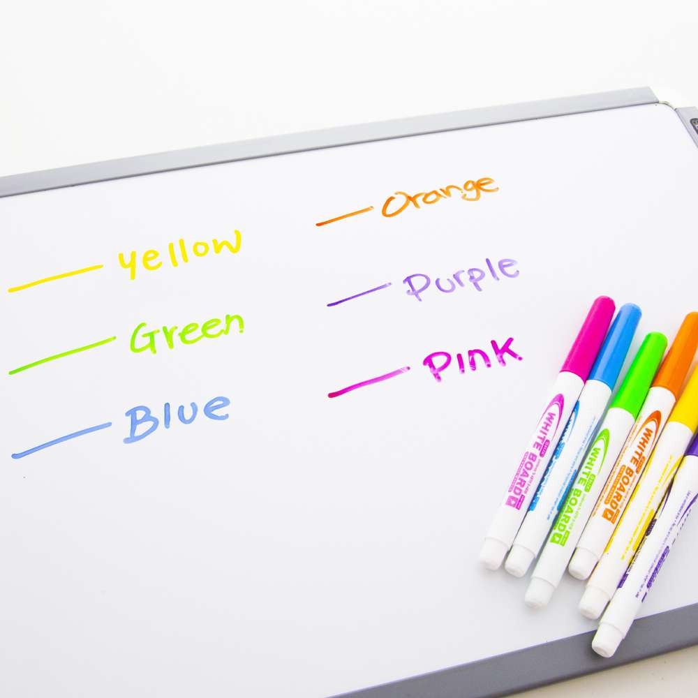 6 DRY ERASE MARKERS FINE - THE TOY STORE