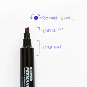 Chisel Tip Jumbo Black Permanent Marker (3/Pack)
