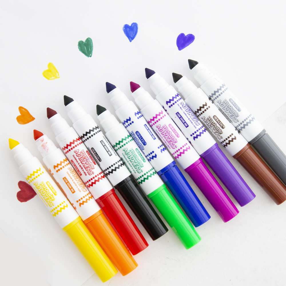 10-Count Mini Felt Tip Pens, Classic Colors