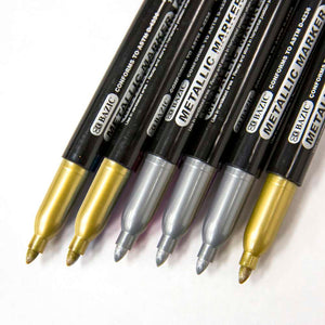 Silver & Gold Metallic Markers (2/Pack)