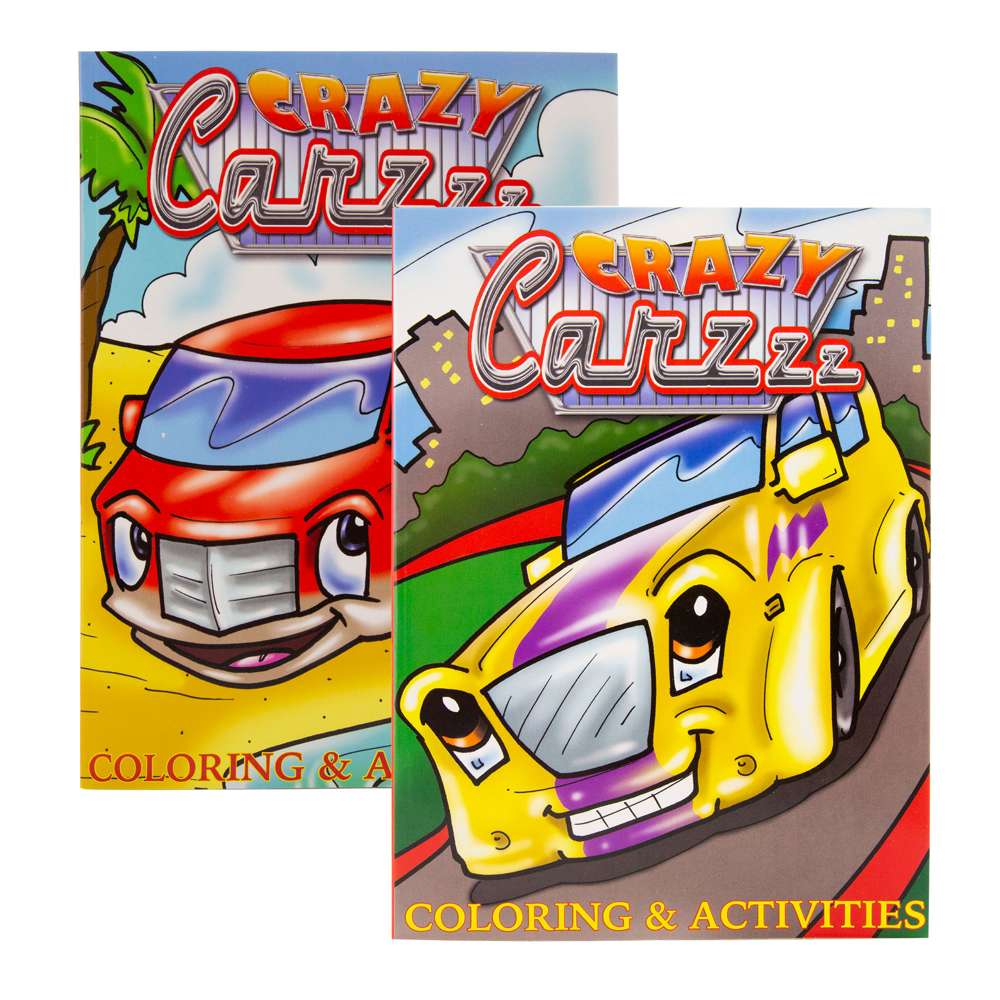 JUMBO CRAZY CARZZZ Coloring & Activity Books