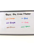 Bright Colors Chisel Tip Dry-Erase Markers (6/Pack)