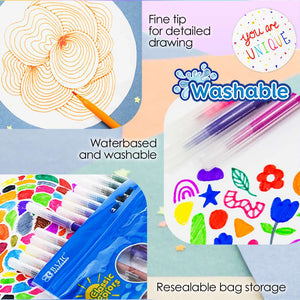 Fine Line 10 Colors Washable Markers