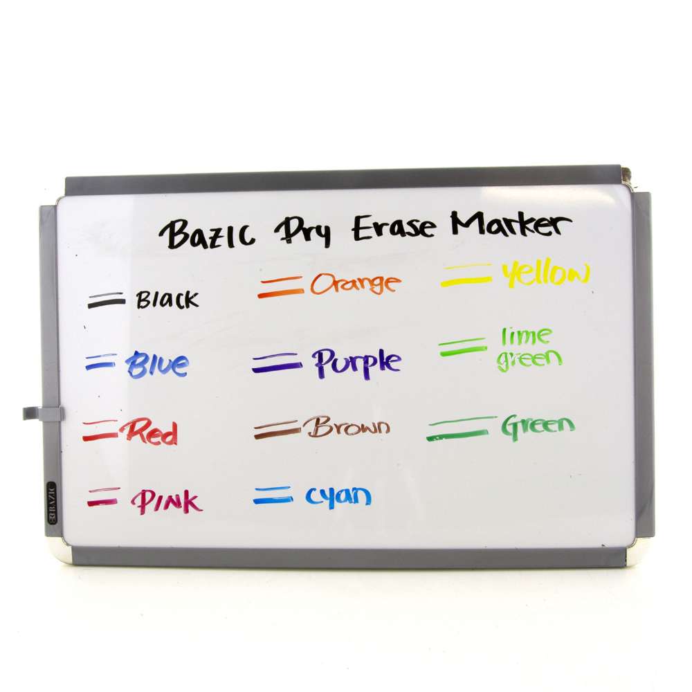 Assorted Colors Chisel Tip Dry-Erase Markers (12/Box) 12 Pack