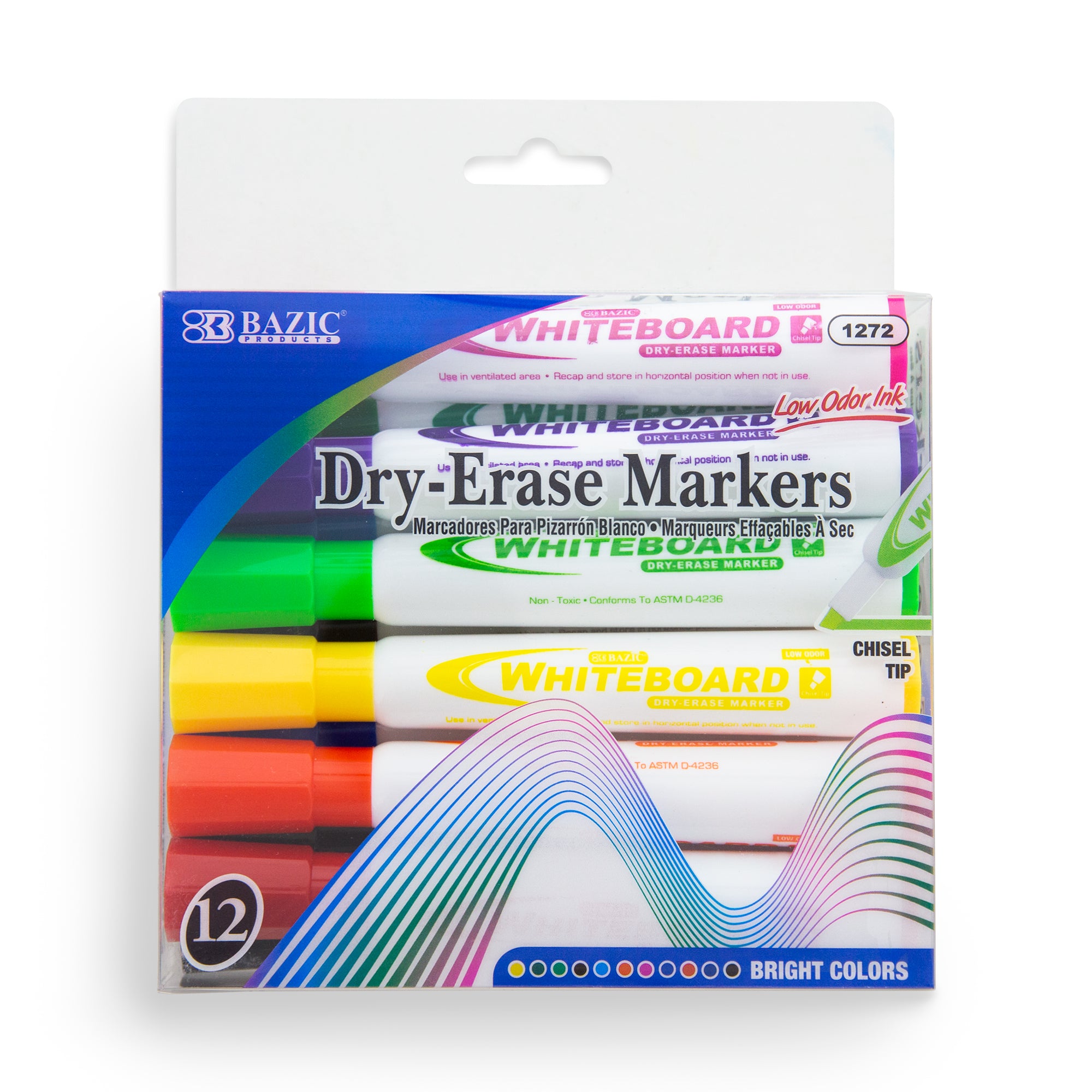 Bright Colors Chisel Tip Dry-Erase Markers