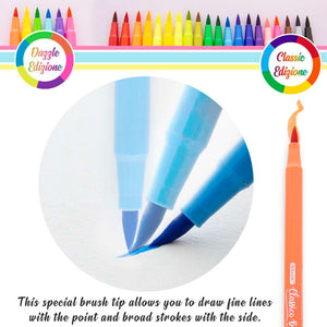 Brush Markers 20 Colors Washable