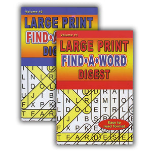 Large Print Find-A-Word Puzzles Book Digest Size