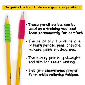 Pen Grip Shape Foam Pencil (8/Pack)