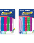 Assorted Color & Shape Gel Pencil / Pen Grip (8/Pack)