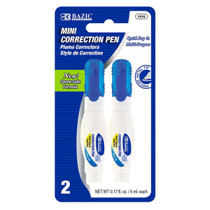 Correction Pen Metal Tip Mini 0.17 FL OZ (5 mL)(2/Pack)