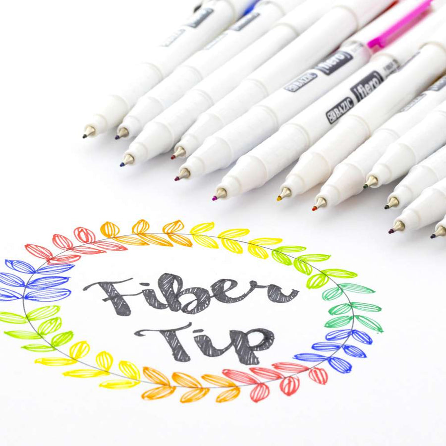 Fiero Red Fiber Tip Fineliner Pen (4/Pack)