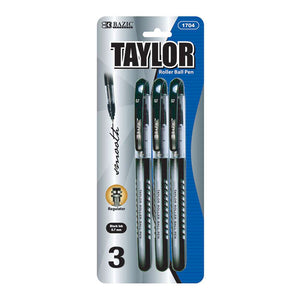 Taylor Black Rollerball Pen (3/Pack)