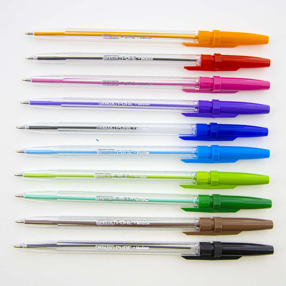 Pack of 10 Highlighter Pens Classic Colour Neon Fluorescent Marker