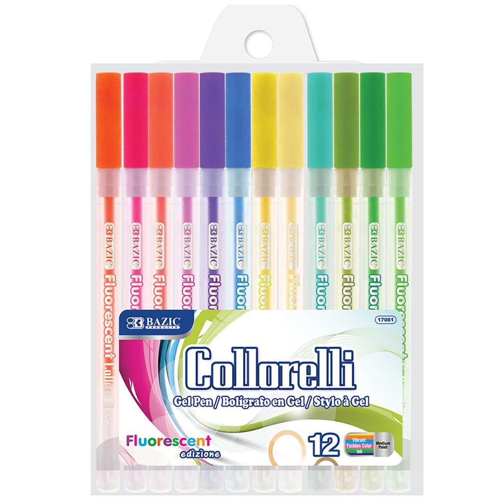 Collorelli Gel Pen 12 Fluorescent Color