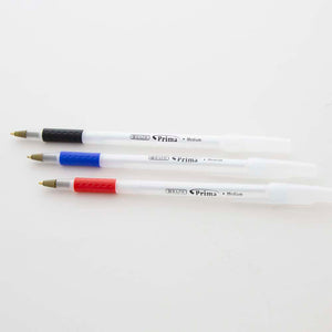 Prima Assorted Color Stick Pen w/ Cushion Grip (8/Pack)