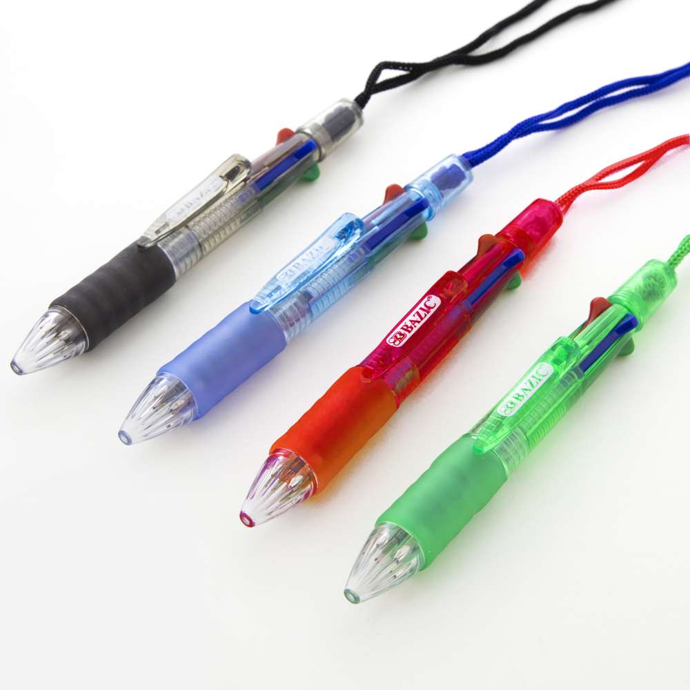 BAZIC 2-In-1 Mechanical Pencil & 4-Color Pen w/ Grip Bazic Products