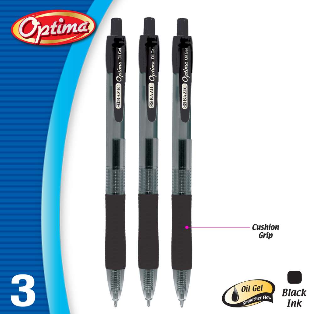 Gel pens - 0.5mm Gel Pens, 3-ct. Pack - 2 Pack ( 6 in total ) - pen 