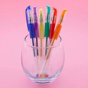 Essence Gel Pen 6 Glitter Color w/ Cushion Grip