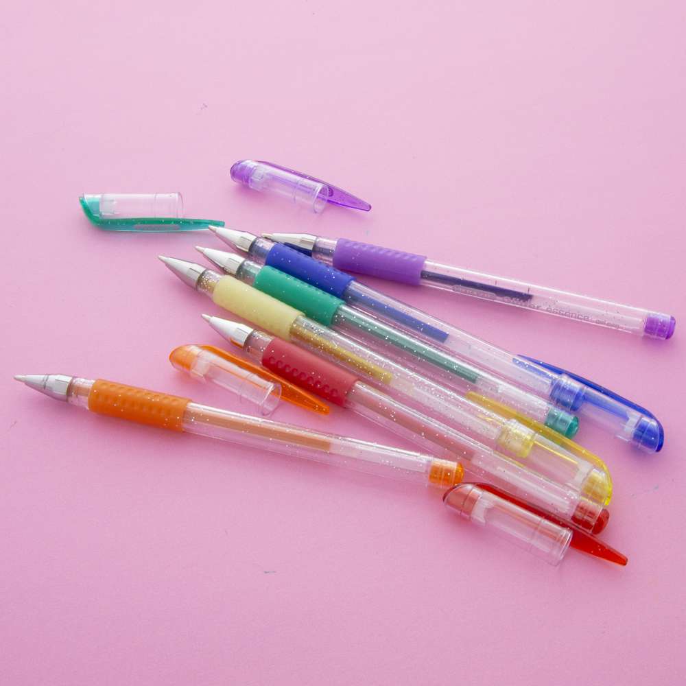 Mini Gel Pens in Case - 24 pc Set by King Art
