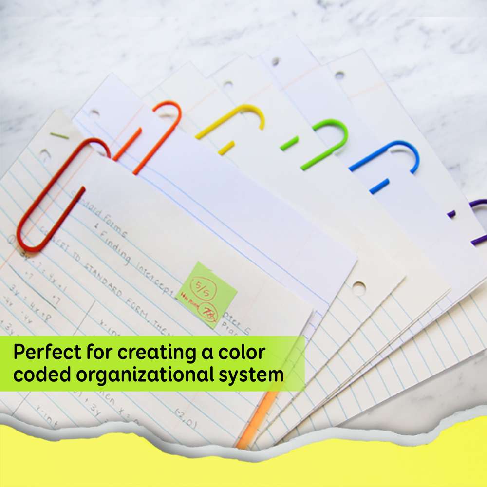 KEN] Value Small Pack of Multi Color Metal Binder Clip / Paper Clamps,  Single Size