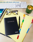 Paper Dividers w/ 8-Insertable Color Tabs