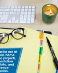 Paper Dividers w/ 8-Insertable Color Tabs